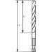 HOUTSPIRAALBOOR, 1/4" ZESKANTSCHACHT 5 X 52 X 99 MM 1ST