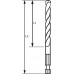 METAALBOOR MET 1/4"-ZESKANT ISO 1173 E6.3 3 X 33 X 74 MM 1ST