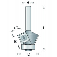 205-8 HM KANTENFREES MET WISSELMESSEN ONDER HOEK , D= 24, A= 25