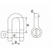 D-SLUITING 10 MM VERZINKT