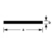 PLATPROFIEL ALUMINIUM BRUTE 15X2MM 100CM